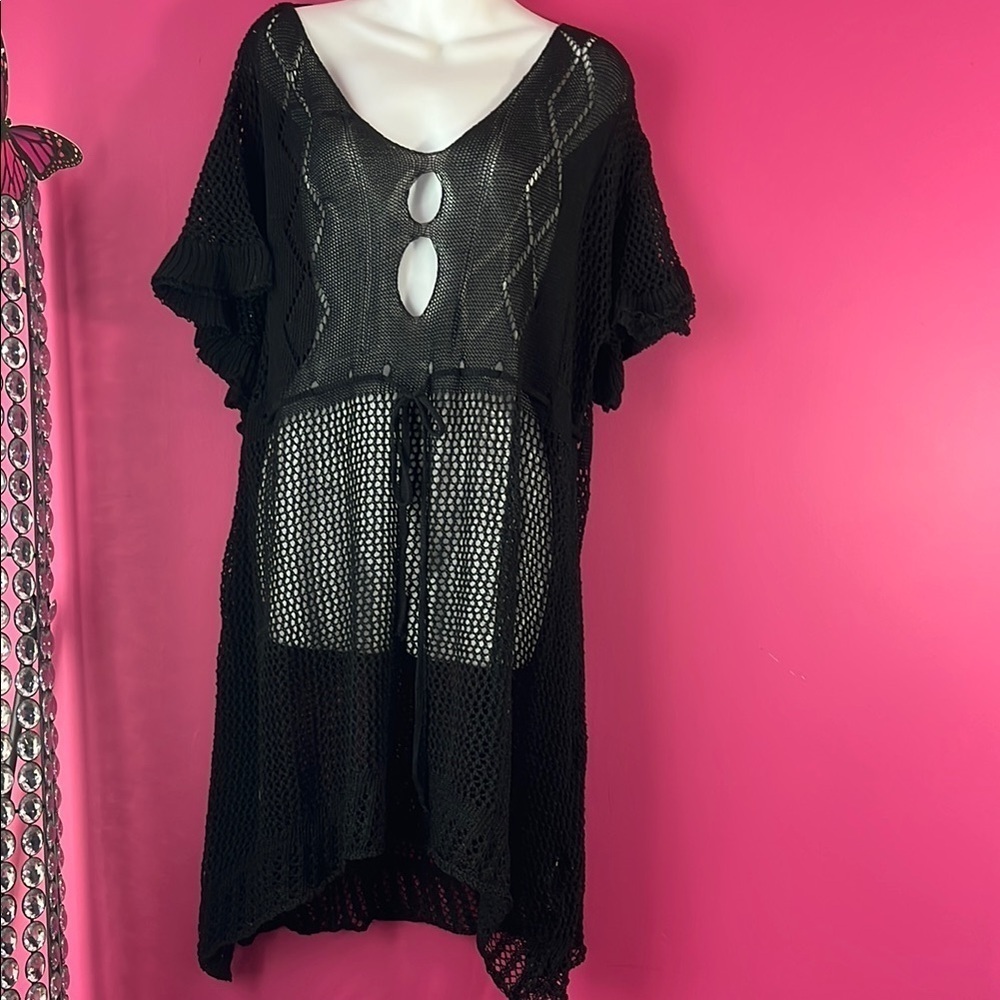 Crochet swim coverup